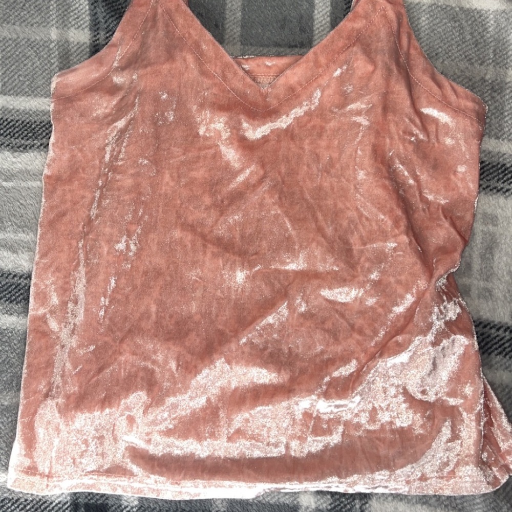 Small pink satin top
